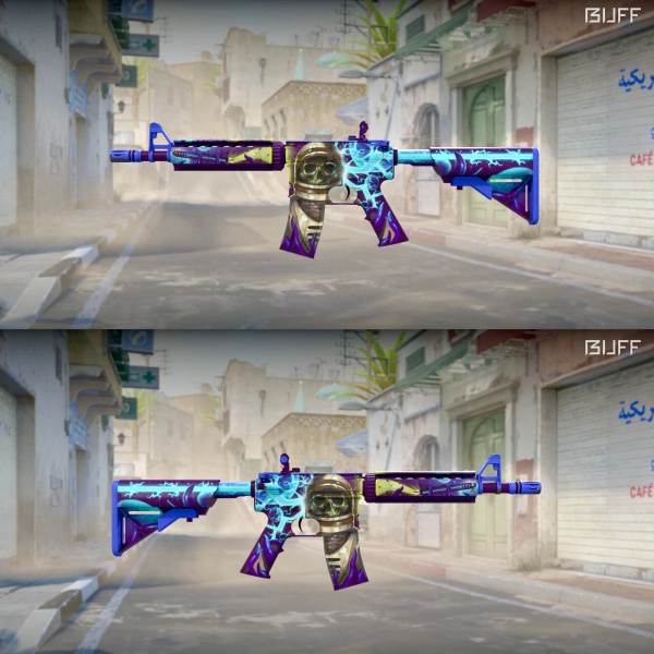 Rifa N. 408 - 💙4x M4a4 | Desolate Space WW