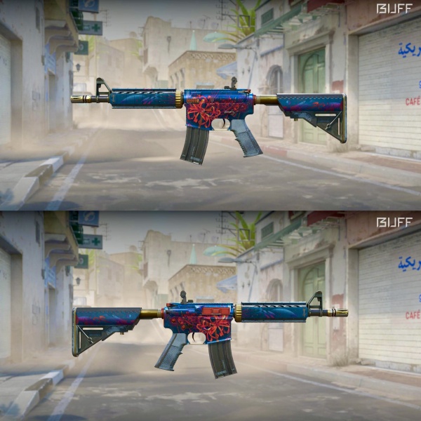 Rifa N. 452 - 🍀3x M4a4 | Spider Lily 